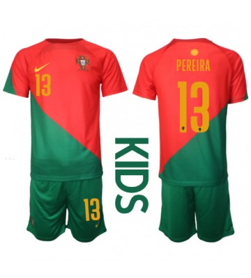 Maillot de foot le Portugal Danilo Pereira #13 Domicile enfant Monde 2022 Manches Courte (+ pantalon court)
